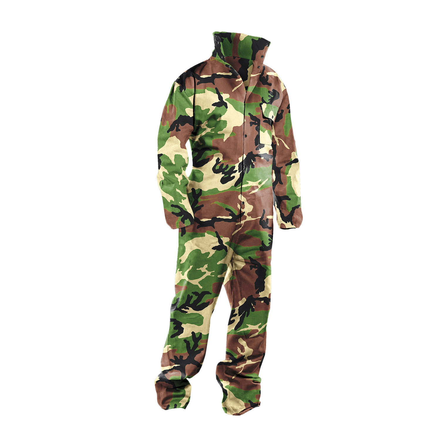 Coverall Field Woodland Camo V2